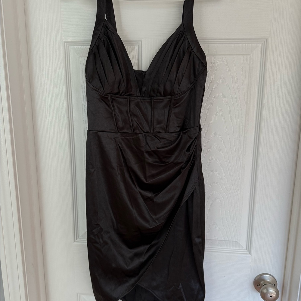 Symphony Black Mini Dress